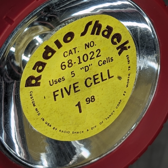 Vintage Radio Shack Flashlight Long Handle 16" - Picture 9 of 12